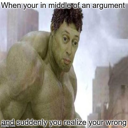 Whooooooooooopss....... | When your in middle of an argument; and suddenly you realize your wrong | made w/ Imgflip meme maker