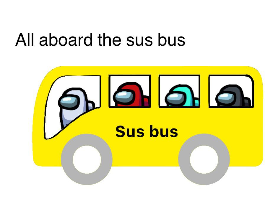 Sus bus Blank Meme Template