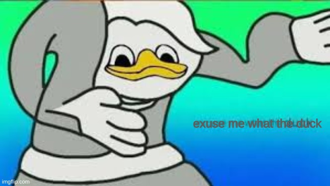 exuse me what the duck | made w/ Imgflip meme maker