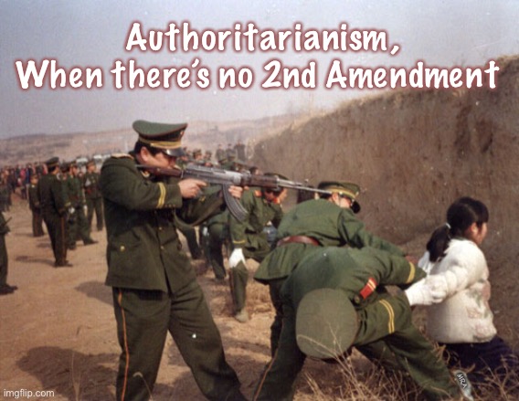 China Gun Control | Authoritarianism,
When there’s no 2nd Amendment; MRA | image tagged in china gun control | made w/ Imgflip meme maker