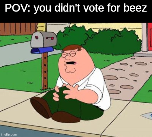 vote for beez or I'll break your kneez | POV: you didn't vote for beez | image tagged in family guy knee,the_beez_kneez,reeeeeeeeeeeeeeeeeeeeee | made w/ Imgflip meme maker