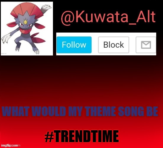 WHAT WOULD MY THEME SONG BE; #TRENDTIME | made w/ Imgflip meme maker