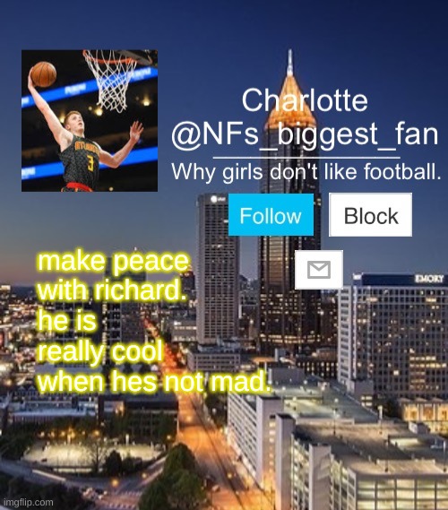 Nfs biggest fan | make peace with richard. he is really cool when hes not mad. | image tagged in nfs biggest fan | made w/ Imgflip meme maker