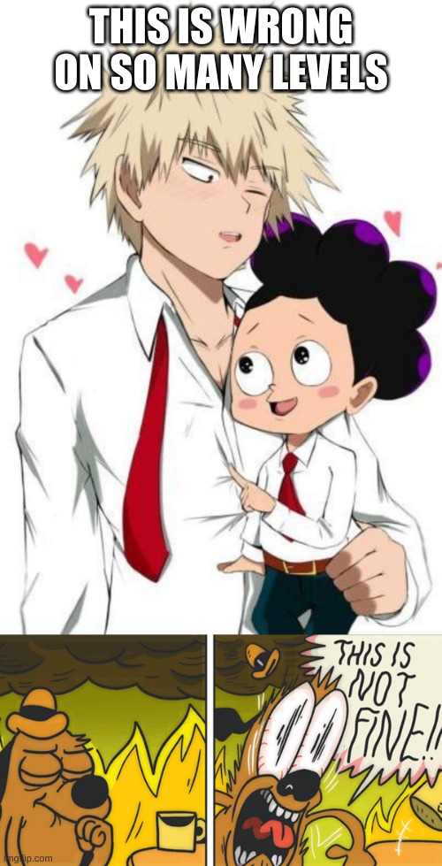 wtf????????? | THIS IS WRONG ON SO MANY LEVELS | image tagged in this is not fine | made w/ Imgflip meme maker