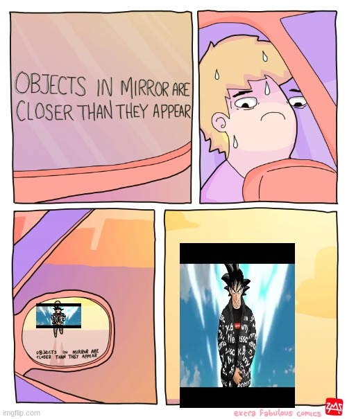 Objects in mirror are closer than they appear | image tagged in objects in mirror are closer than they appear | made w/ Imgflip meme maker