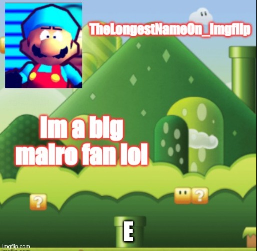 My tempo | E | image tagged in my tempo | made w/ Imgflip meme maker
