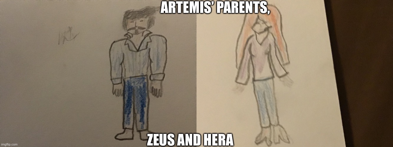 ARTEMIS’ PARENTS, ZEUS AND HERA | made w/ Imgflip meme maker