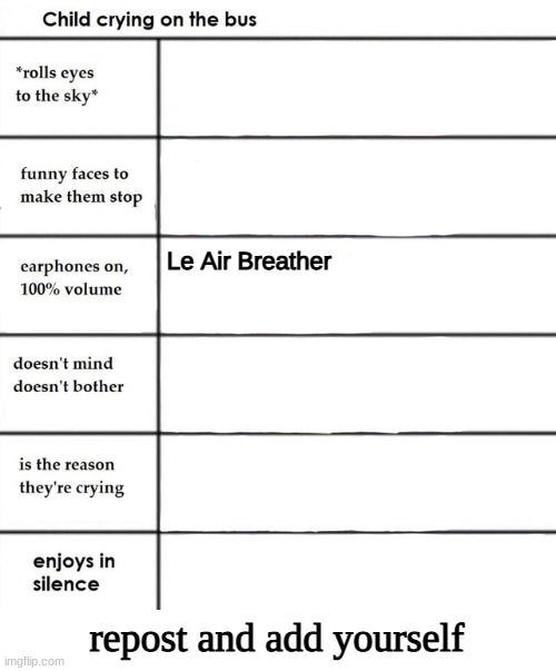 Le Air Breather | made w/ Imgflip meme maker