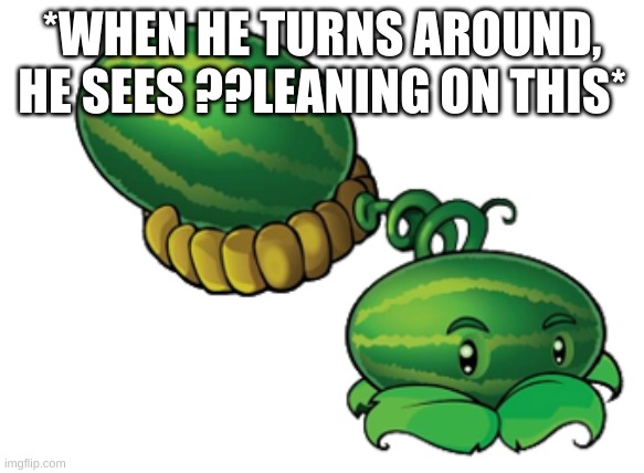 *WHEN HE TURNS AROUND, HE SEES ??LEANING ON THIS* | made w/ Imgflip meme maker