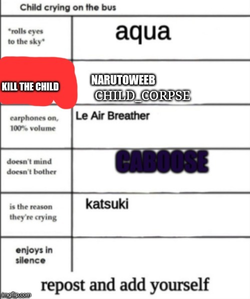CHILD_CORPSE | made w/ Imgflip meme maker