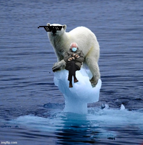 Global Warming Polar Bear | image tagged in global warming polar bear | made w/ Imgflip meme maker