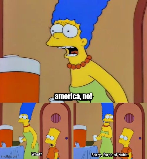 Simpsons bart no | america, no! | image tagged in simpsons bart no | made w/ Imgflip meme maker