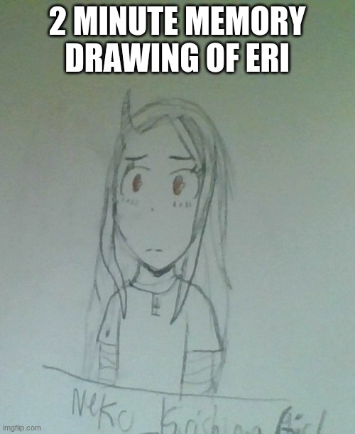 2 MINUTE MEMORY DRAWING OF ERI | made w/ Imgflip meme maker