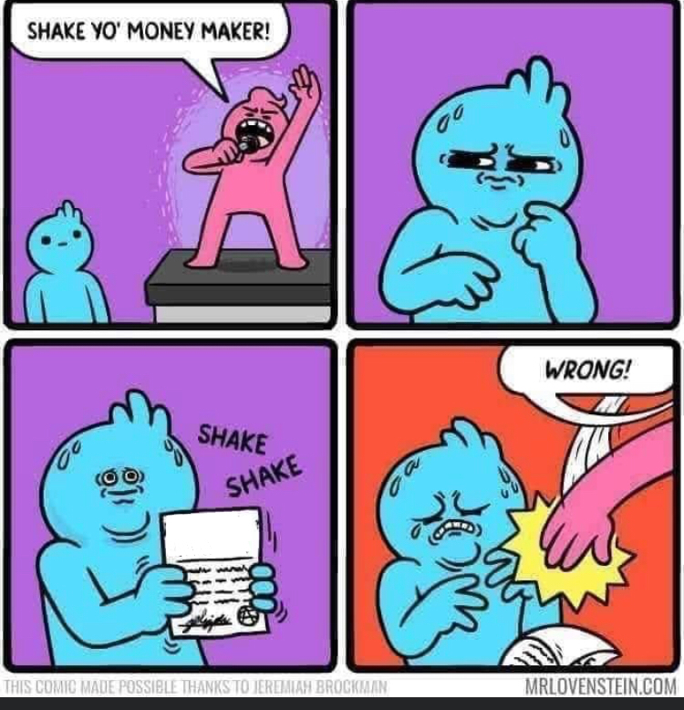 High Quality Shake your money maker Blank Meme Template