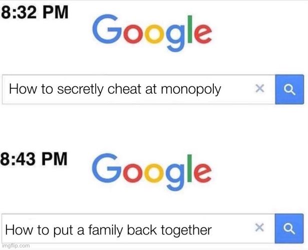 I bet you can see what happened | image tagged in funny,monopoly | made w/ Imgflip meme maker