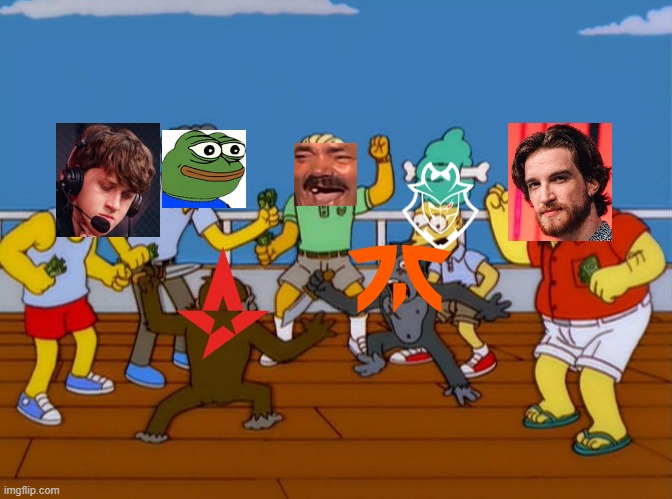 Simpsons Monkey Fight | image tagged in simpsons monkey fight | made w/ Imgflip meme maker
