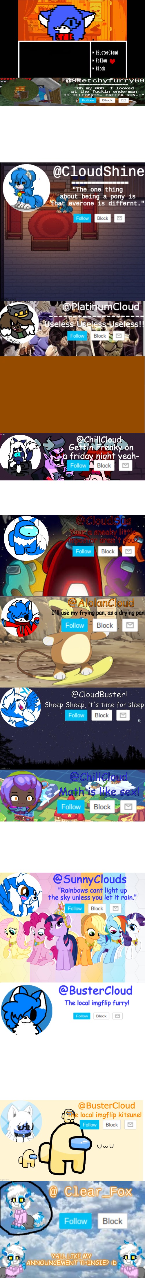 There- Every single one of my announcement temps. | made w/ Imgflip meme maker