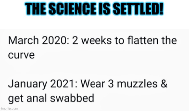 THE SCIENCE IS SETTLED! | made w/ Imgflip meme maker