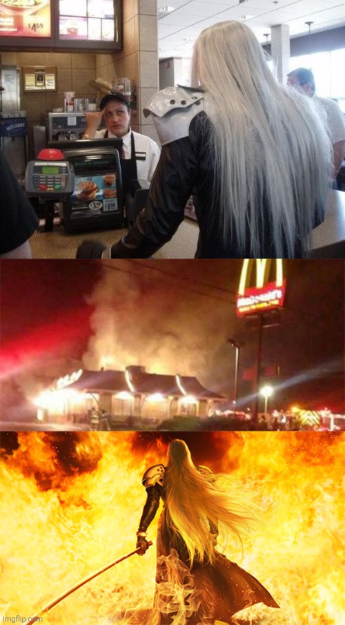 One McDespair coming right up... | image tagged in memes,fun,imgflip,final fantasy,final fantasy 7 | made w/ Imgflip meme maker