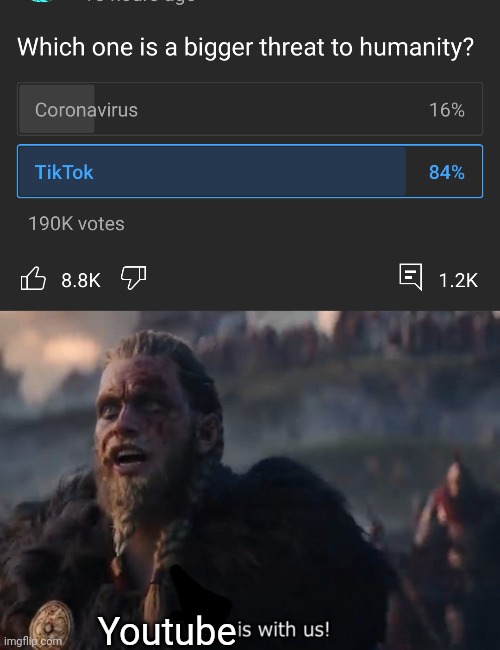 Youtube | image tagged in odin is with us | made w/ Imgflip meme maker
