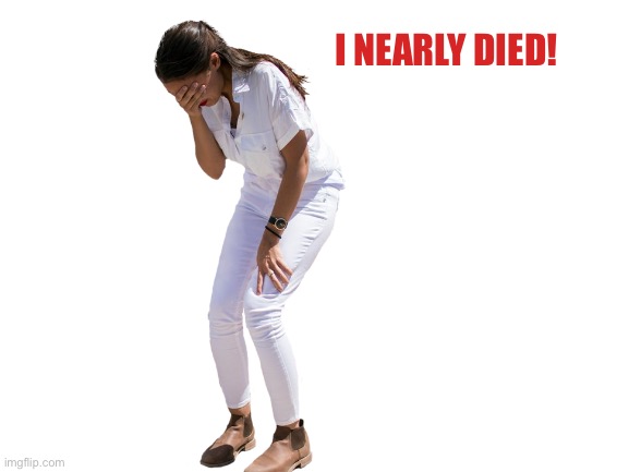 Blank White Template | I NEARLY DIED! | image tagged in blank white template | made w/ Imgflip meme maker