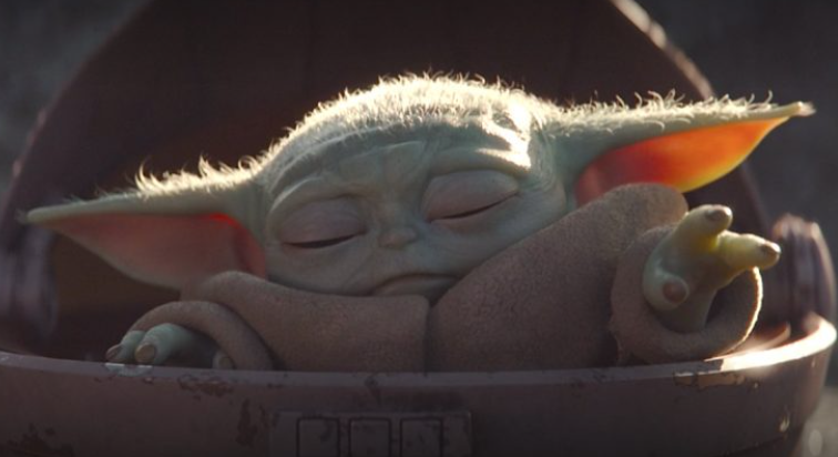 Sleepy Baby Yoda Blank Meme Template