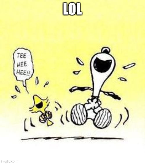 Snoopy and Woodstock laughing | LOL | image tagged in snoopy and woodstock laughing | made w/ Imgflip meme maker