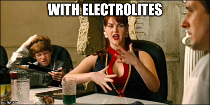 Being conservative is like being dumb but with something more ... | WITH ELECTROLITES | image tagged in idiocracy plants crave | made w/ Imgflip meme maker