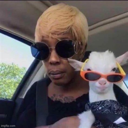 goat lookin like a whole snack lmfao- | made w/ Imgflip meme maker
