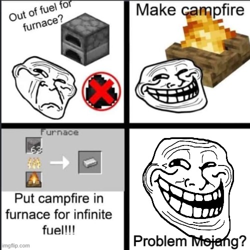 U mad mojang? | Problem Mojang? | made w/ Imgflip meme maker