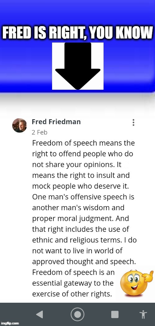 Freedom of Speech Includes All Speech | image tagged in politics,pc,democrat party,freedom of speech,liberals vs conservatives,liberalism | made w/ Imgflip meme maker