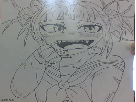 Himiko Toga Drawing I Did Lol-...(MHA)-... | image tagged in mha | made w/ Imgflip meme maker