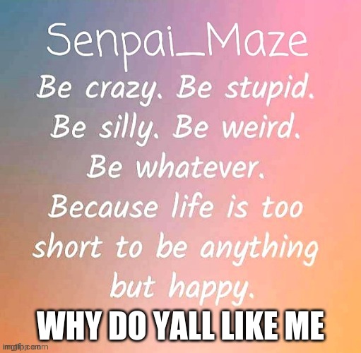 happy temp | WHY DO YALL LIKE ME | image tagged in happy temp | made w/ Imgflip meme maker
