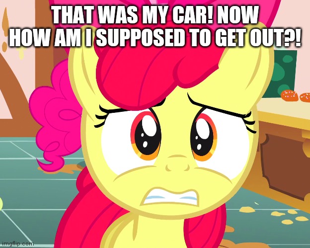THAT WAS MY CAR! NOW HOW AM I SUPPOSED TO GET OUT?! | made w/ Imgflip meme maker