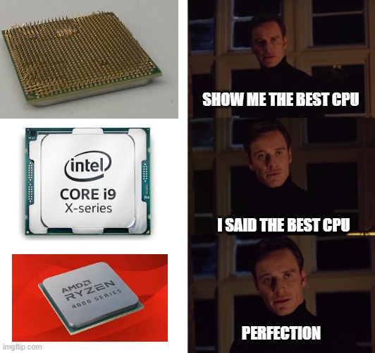 you will only understand if u know computer stuf | SHOW ME THE BEST CPU; I SAID THE BEST CPU; PERFECTION | image tagged in perfection | made w/ Imgflip meme maker