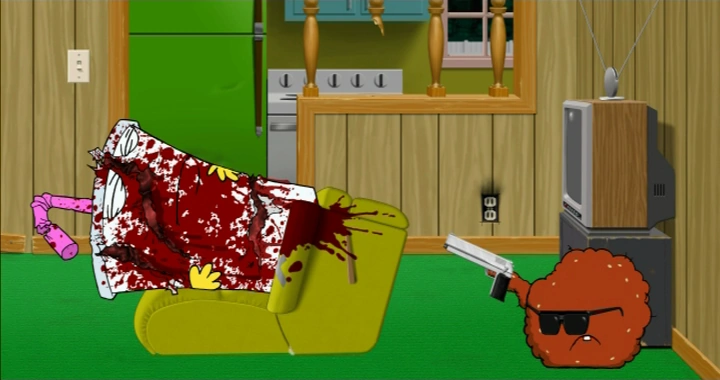 High Quality Meatwad slaughters Master Shake Blank Meme Template