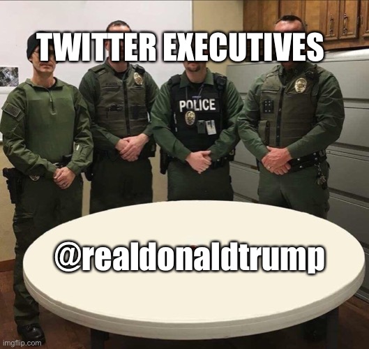 Tenaha Police Department Drug Bust Photograph - One bowl | TWITTER EXECUTIVES; @realdonaldtrump | image tagged in tenaha police department drug bust photograph - one bowl | made w/ Imgflip meme maker