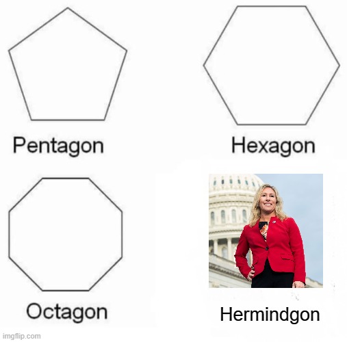 Pentagon Hexagon Octagon Part 2 | Hermindgon | image tagged in memes,pentagon hexagon octagon | made w/ Imgflip meme maker