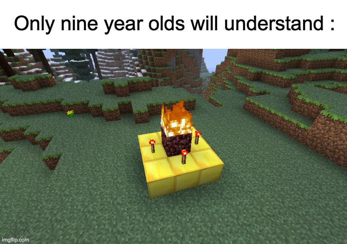 BUT WHY IS HEROBRINE NOT SPAWNING?! | Only nine year olds will understand : | image tagged in herobrine,lol,children,minecraft,childhood ruined | made w/ Imgflip meme maker