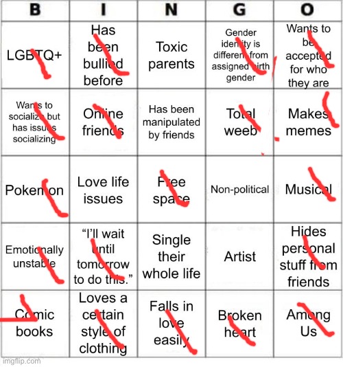 Yuh. | image tagged in jer-sama's bingo | made w/ Imgflip meme maker
