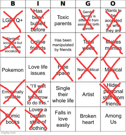 Damn no bingo | image tagged in jer-sama's bingo | made w/ Imgflip meme maker