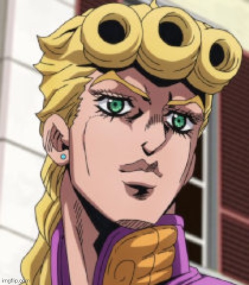 Giorno Giovanna Porcoddio | image tagged in giorno giovanna porcoddio | made w/ Imgflip meme maker