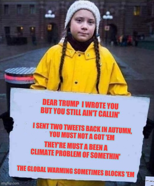 Greta vs Trump Blank Meme Template