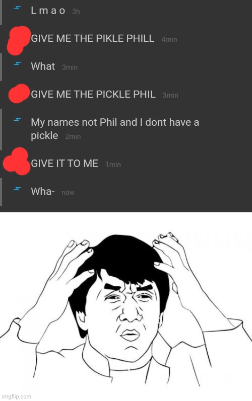 W h a t | image tagged in memes,jackie chan wtf | made w/ Imgflip meme maker