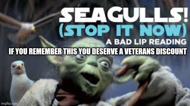 IF YOU REMEMBER THIS YOU DESERVE A VETERANS DISCOUNT | made w/ Imgflip meme maker