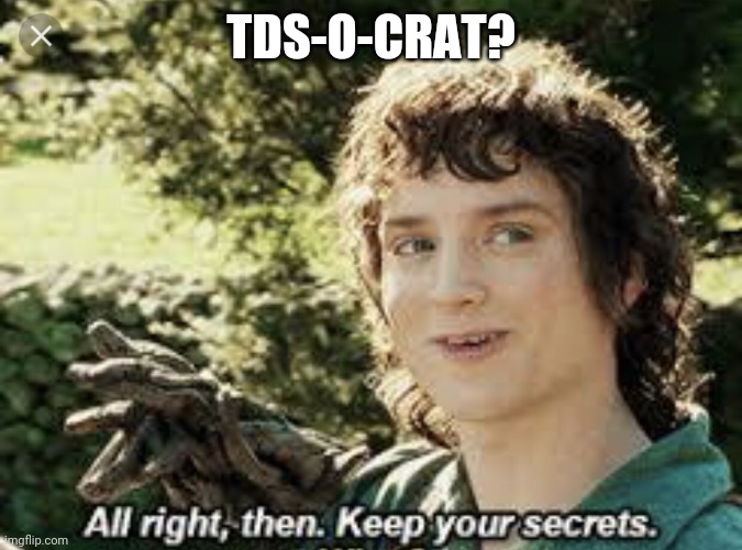 All Right Then, Keep Your Secrets | TDS-O-CRAT? | image tagged in all right then keep your secrets | made w/ Imgflip meme maker