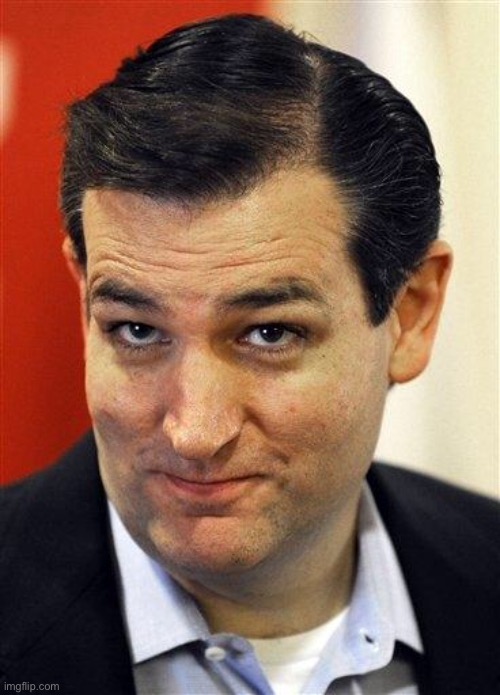Bashful Ted Cruz | image tagged in bashful ted cruz | made w/ Imgflip meme maker