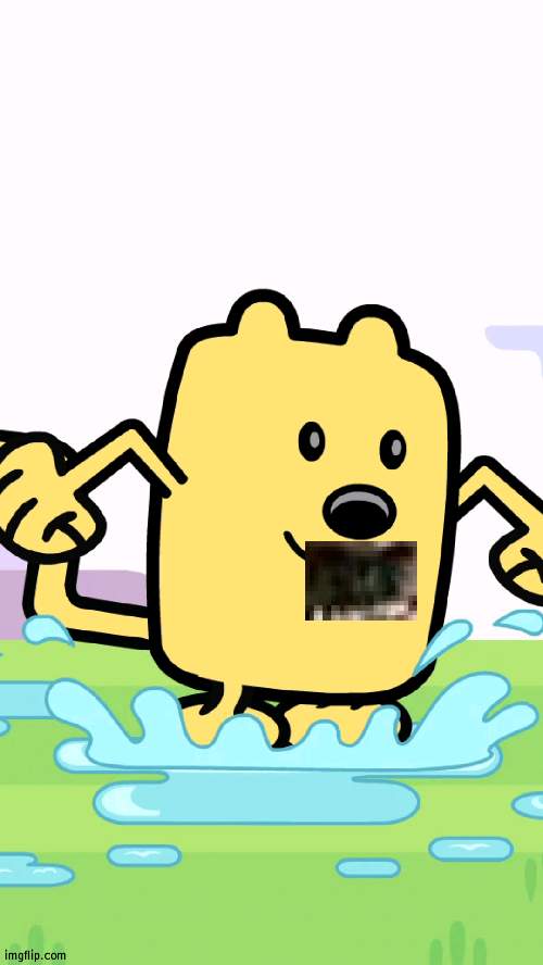 Wubbler | image tagged in wubbzy jumping in puddles,wubbzy,hitler | made w/ Imgflip meme maker