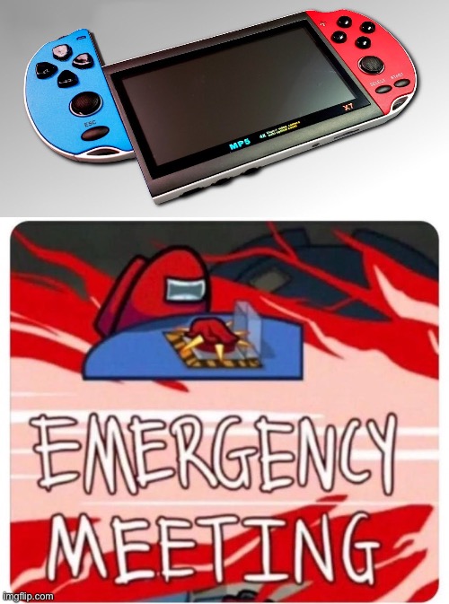 Fake switch?! | image tagged in emergency meeting among us,memes,funny,nintendo switch,gaming,knock offs | made w/ Imgflip meme maker