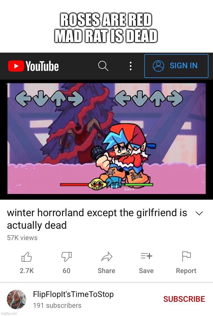 Don’t mind him (Lemon Demon), he just doing his job | ROSES ARE RED
MAD RAT IS DEAD | made w/ Imgflip meme maker